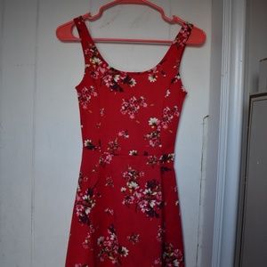 Red Floral Dress